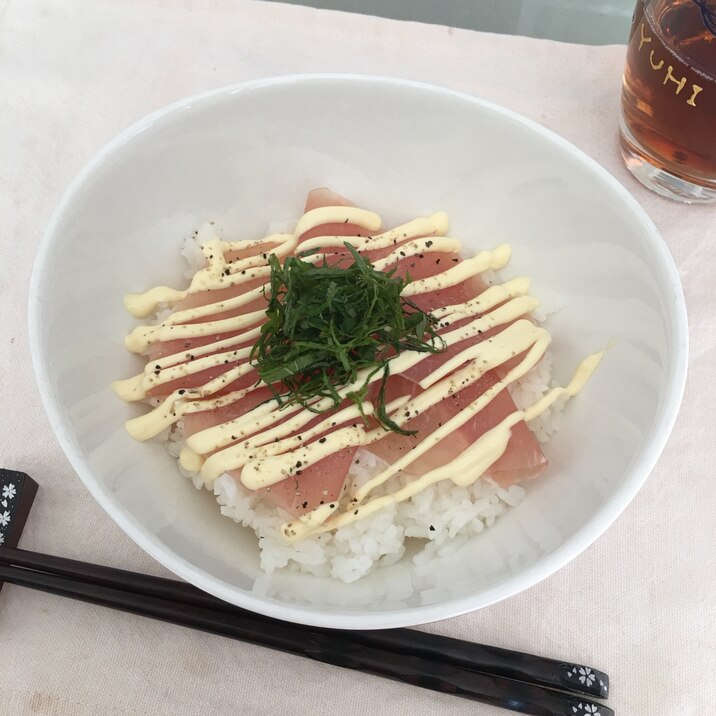 1人ランチに♪♪生ハム青じそマヨペッパー丼♡